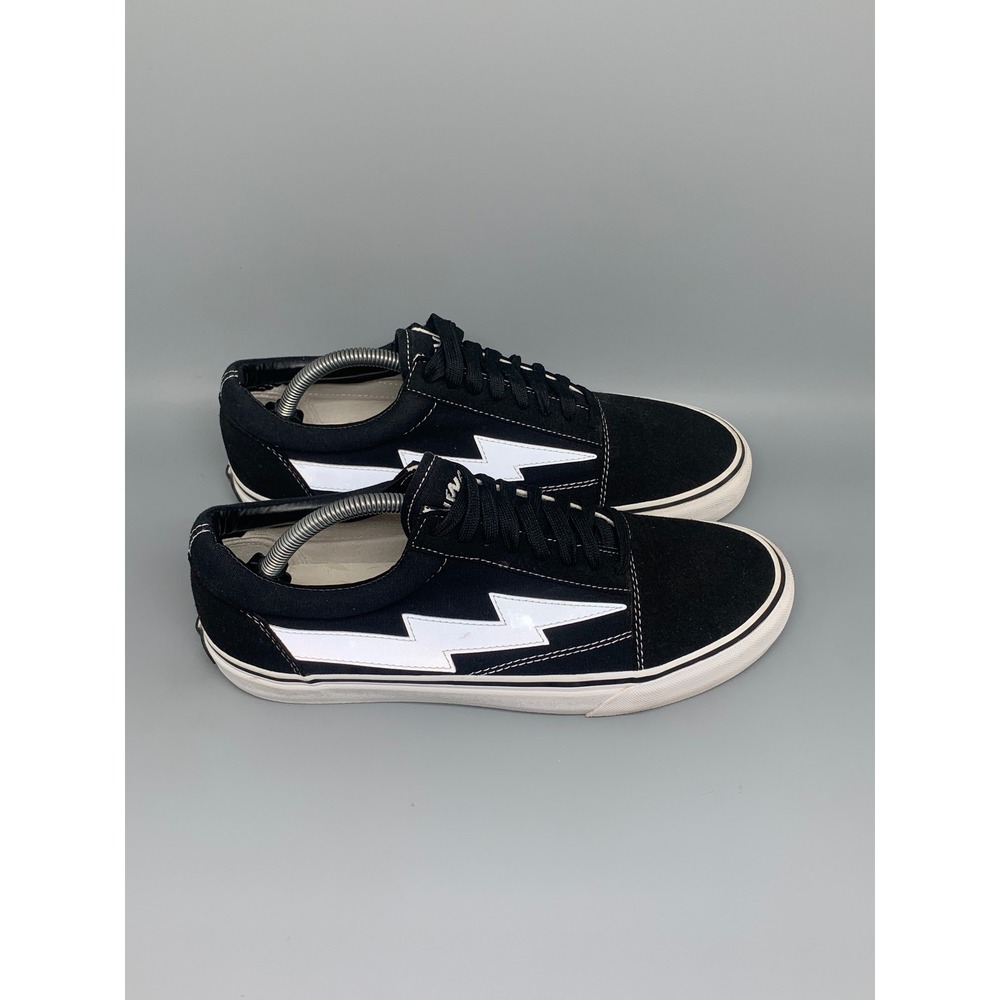 Revenge X Storm Black Canvas Bolt Skate Shoes Men's Sz 10